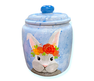 South Miami Watercolor Bunny Jar