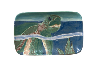 South Miami Swimming Turtle Plate